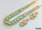Elegant Kundan Long Necklace Set with Earrings For Woman & Girls