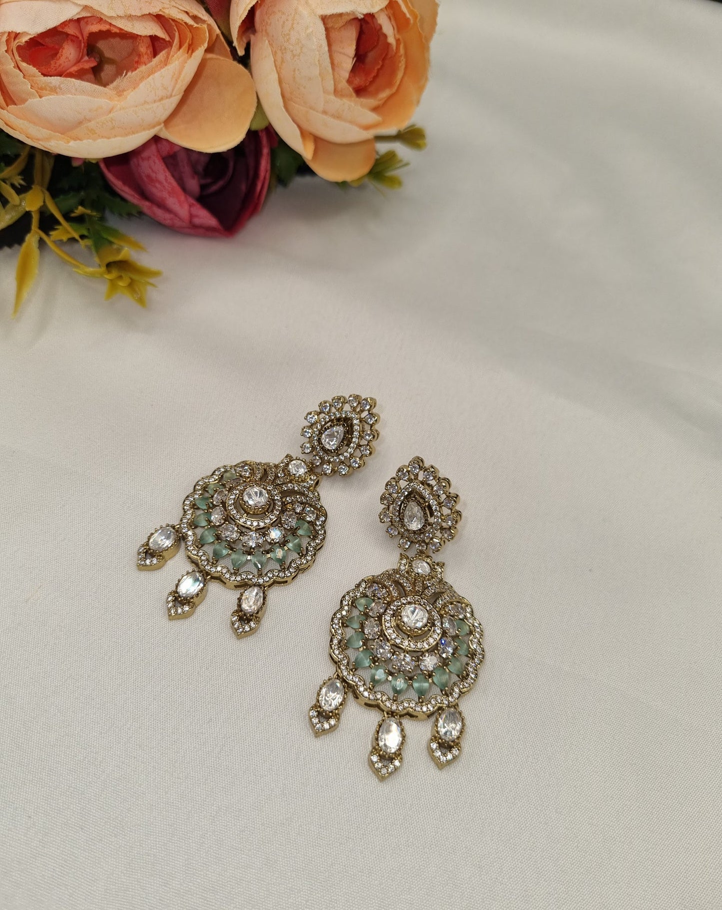 Royal Medallion Kundan Earrings