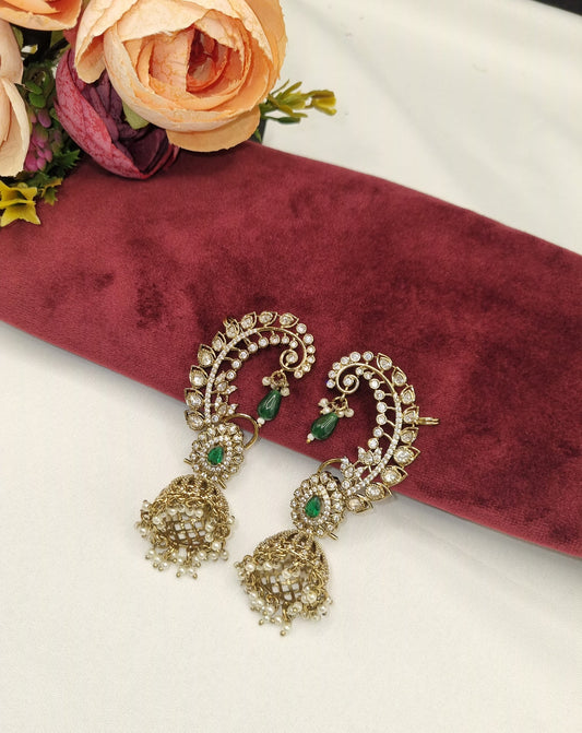 Traditional paisley ear cuffs