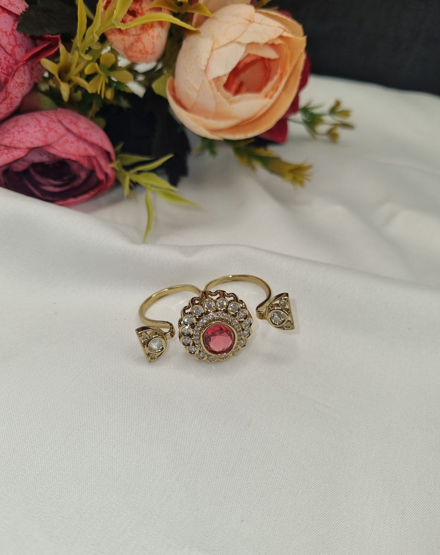 Kundan Medallion Open Ring