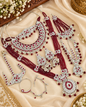 Bridal Rhodium Polish Jewellery Set – Complete Multi-Piece Wedding Collection