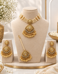 Multi-Strand Pearl Choker Set with Tikka