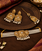 Heritage Pearl Choker Set with Maang Tikka
