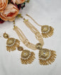 Antique Multi-Strand Pearl Necklace Set with Maangtikka & Earrings