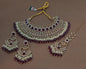 Grand Bridal Choker Set with Matching Statement Danglers & Tikka
