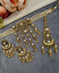 Antique Choker Set with Earrings & Maang Tikka