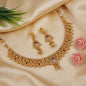 Grey & Pink Meenakari Copper Necklace Set