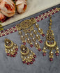 Antique Choker Set with Earrings & Maang Tikka