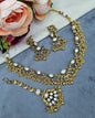 Intricate Stone Studded Floral Jewelry Set