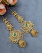 Ornate Antique Filigree Jhumka Earrings with Ear Chains