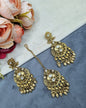 Antique Gold Earrings & Maangtikka Set