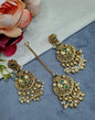 Antique Gold Earrings & Maangtikka Set