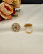 Floral Motif with Pearl Beading