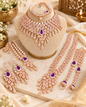 Grand Stone-Studded Bridal Dulhan Set with Statement Choker and Rani Haar