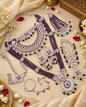 Bridal Rhodium Polish Jewellery Set – Complete Multi-Piece Wedding Collection