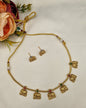 South Elephant Motif Necklace & Stud Earrings Set