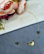 Invisible South Half Moon Desing Necklace Set