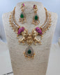Royal Divine Laxmi Elephant Temple Choker Necklace Set with Earrings