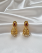 Traditional Ethnic Statement Earrings with Multi-Color