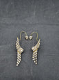 Radiant Marquise Crystal Ear Cuffs Gold Plated Statement Drop Earrings