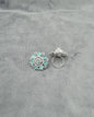 Silver Finish American Diamond Floral Statement Ring